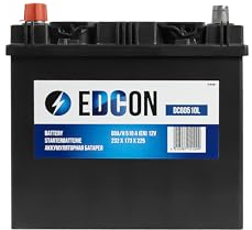 EDCON DC60510L Autobatterie 12V – 60Ah – 510A – Starterbatterie – Bleisäure Ca/Ca Technologie