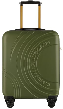 Cabin Max 55x40x20 cm Velocity Reisekoffer, Expandable (55x40x25cm) Handgepäck, Geeignet für Ryanair, Easyjet, Jet 2, Iberia, Lufthansa, Tui, Eurowings, BA (Inca Grün)