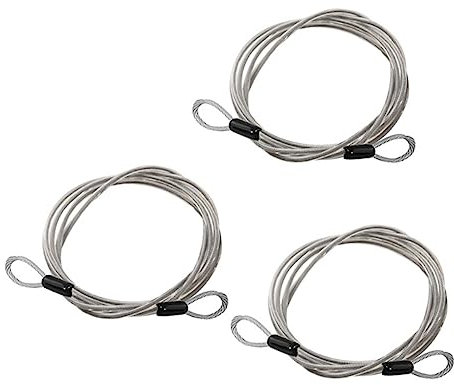 BUGUUYO 4 Stück Drahtseil treppengeländer treppen geländer flaschenzüge slipräder pulley stiegengeländer absperrungen umlenkrolle Seilspanner hartes Seil Stahlseile Autoabdeckung