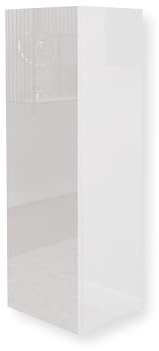 HAJDUK FURNITURE Weiß Schrank Hängeschrank 35x105x32 cm Hochglanz Wohnwand Anbauwand Wohnzimmer Wandschrank