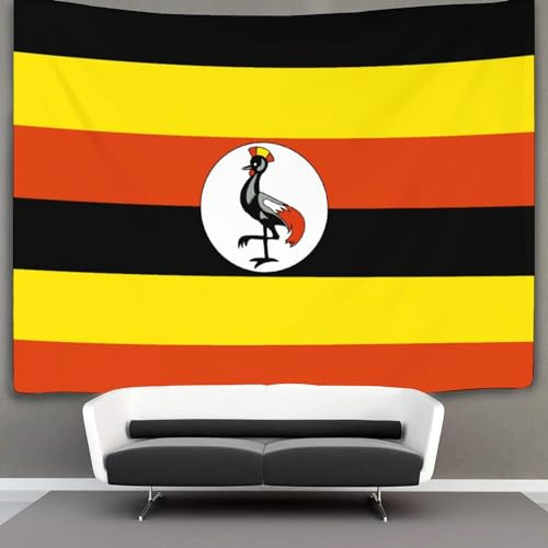NAHCBIOT Flag of Uganda Tapestries Tapestries Art Tapestries Street Culture Style Dorm Decor Beach Coverlet Curtain Blanket Bedroom Dorm Home Decor