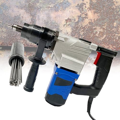 VNATWGOO 1100 W Industrielle Elektrische Entkalkerpistole, 110 V/220 V Elektrische Rostentfernungsmaschine, SchweißSchlackenreiniger-Reinigungsmaschine, FüR Treppen, EisenzäUne, Docks,110V