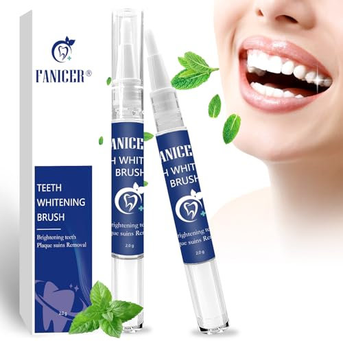 2 Stück Mit Teeth Whitening Stick,Zähne Aufhellen Stift, Bleaching Stift für Weiße Zähne, Zahnweiss Bleaching, Purple Zahnaufhellung Teeth Whitening Pen Schnelles Entfernen Aller Flecken