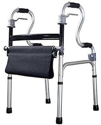 Deambulatore Per Anziani,Deambulatore Ultraleggero Pieghevole, Carrello Rollatore Regolabile In Altezza, Anziani Per Camminare, Deambulatore Da Interno, Deambulatore Per Anziani