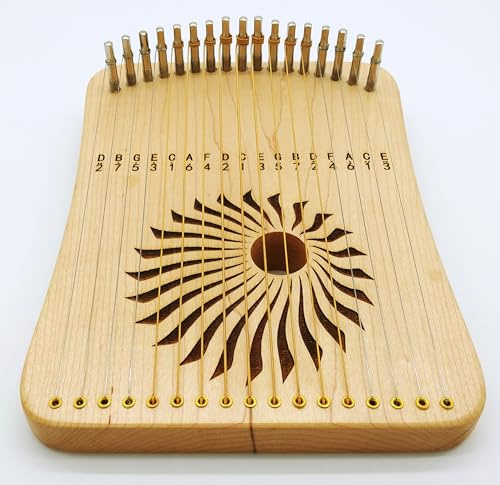 CAYLEN KaLyra aus Ahorn, Kalimba-Lyra mit 17 Saiten
