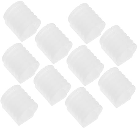 HOMOBABE 10 Pezzi Copri Piedi Sedia a Forma di U in Plastica Pe 16mm, Protezione Antiscivolo e Riduzione Rumore per Mobili e Pavimenti, Adatti per Gambe Tubolari