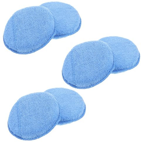 Ciieeo Lot De 6 Éponges De Cirage Durables : De Polissage Manuels pour Le Nettoyage Et Le Polissage De La Voiture, Applicateur De Cire Souple pour Le Nettoyage Et Le Polissage De