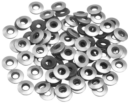 sourcing map Lot de 75 rondelles d'étanchéité en caoutchouc néoprène M5,5 x 12 mm en acier inoxydable 304 EPDM étanche pour vis, boulons