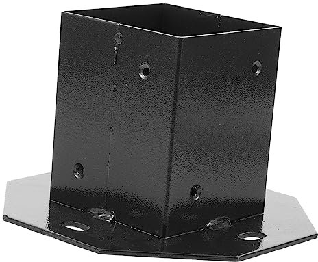 Veemoon Mailbox Stand Protector Deck Post Base Post Base for Mailbox Railing Replacement for Deck Railing