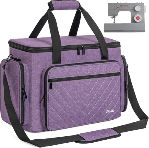 Estuche para máquina de Coser, con Almohadilla Acolchada extraíble, Purple