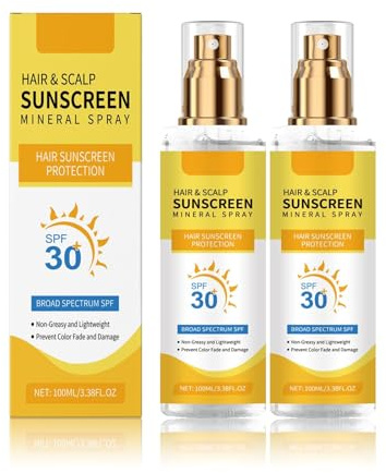 Sonnenschutz-Kopfhautspray LSF 30, Sonnenschutz für die Kopfhaut, Hochwertiges Sonnenschutzspray, Erfrischend und Nicht Fettend, Beugt Trockenheit vor, Hält das Haar Lebendig und Hydratisiert (2)