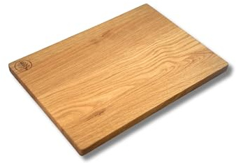 LUMBERLAND Schneidebrett Holz 100% Eiche Massivholz | Größe 40x30 cm| Hackbrett Servierbrett Frühstücksbrett Holzbrett Brotbrett| Antibakteriell, Nachhaltig
