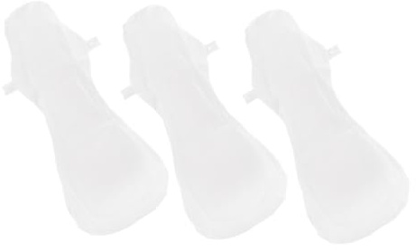 CLISPEED Toallas Sanitarias Reutilizables Femeninas 3 Piezas 420 Mm Paño Menstrual Lavable Flexible Transpirable para Menstruación Diaria Cuidado Femenino
