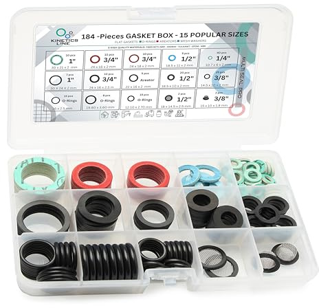 MultiSeal Box, 184 Packningar i 15 Storlekar