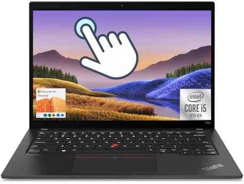 Lenovo ThinkPad T14s Touch Screen Laptop, 14in FHD (1920x1080) Computer Win11 Pro, 10th Processor, 16GB RAM, 512GB SSD (Refurbished)