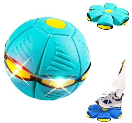 Genérico Pelota Saltarina para Niños, Gracioso Metaball Mágico, Platillo Volador Magic Metaball con 6 Luces, Children's Bouncing Ball para Interacción Entre Padres E Hijos