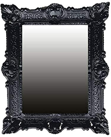 Lnxp WANDSPIEGEL 56X46 cm BAROCKSPIEGEL Spiegel IN SCHWARZ Renaissance OPULENTER PRACHTVOLLER Nostalgie ANTIK BAROCK REPRO BAROCKSTIL 50SP VERFÜGBAR ab dem 07.07.2024