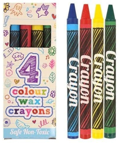 Henbrandt Mini Wax Crayon Packs - Party Favours / Loot Bag Fillers / Lucky Dip Prizes / Classroom Rewards (15 packs)