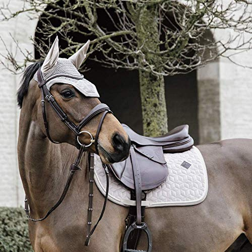 Kentucky - Wellington Ohrhaube - Samt - Hellbraun - Für Pferd