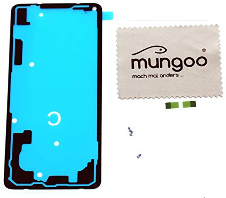 Klebefilm Display für Samsung Galaxy S10 Plus (G975F) mit mungoo Tuch | Display-Kleber, Dichtung, selbstklebend, für Galaxy S10 Plus (G975F), Adhesive, mit mungoo Tuch