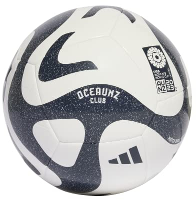 adidas Mini Ballon de Coupe du Monde Unisexe pour Femme, Blanc/Bleu Marine/Bleu Vif, 1