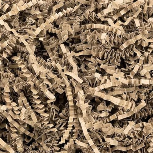 Creavvee Gift Packaging Shredded Paper Protection & Decoration Material 200g Brown, 2028