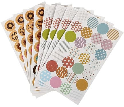 MAGICLULU 40blätter Lochaufkleber Aus Papier Selbstklebend Dekoraufkleber Als Etiketten Kreative Aufkleber Für Loseblattordner Verschiedene Farben Praktische Aufkleber