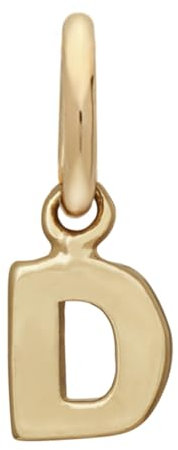 JC Schmuck | Buchstaben Goldanhänger | Anhänger 585 Gelbgold | Initialien Kettenanhänger Unisex Kinder Damen inkl. Schmucketui 14 Karat | 283 077 (Buchstabe D)