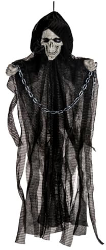 Horror-Shop Black Bound Ragged Reaper Hanging Figure 50cm