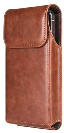 EDIMRAY Herren Leder Handy Gürteltasche Holster Männer Handytasche für iPhone 15 14 13 12 11 Pro Max Galaxy S24 S23 Ultra S23 (Hellbraun)