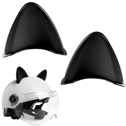 CZNBZIU Motorradhelm Katzenohren Dekoration - 1 Paar Helm Ohren Aufkleber, Eckdekoration für Motorräder