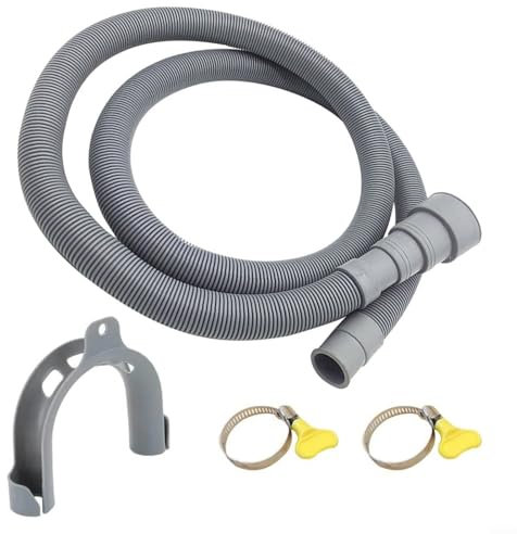 EXTRWORY 1.5 Metre Washing Machine Dishwasher Drain, Waste Hose Extension Rod Set, Hoses, Multifunctional Drum Washing Machine Drain Pipe, Extended Washing Machine Outlet Pipe