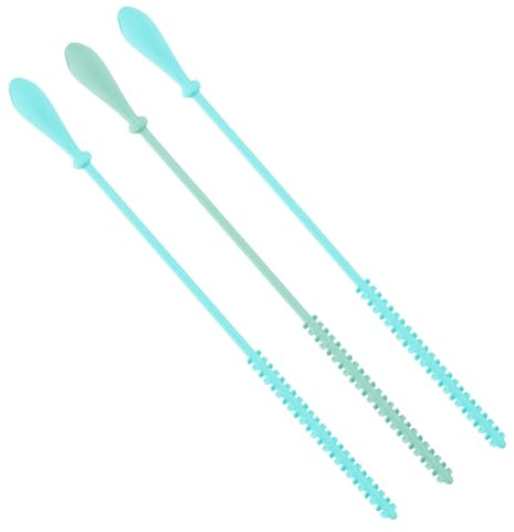 3 Pcs Silicone Straw Brushes, 9.45 Inch Long Straw Cleaning Brush, Straw Cleaner Brush Extra Long, Water Bottle Straw Cleaner Brush, Pipe Cleaners for Cleaning Water Cups Drinking Straw Brushes