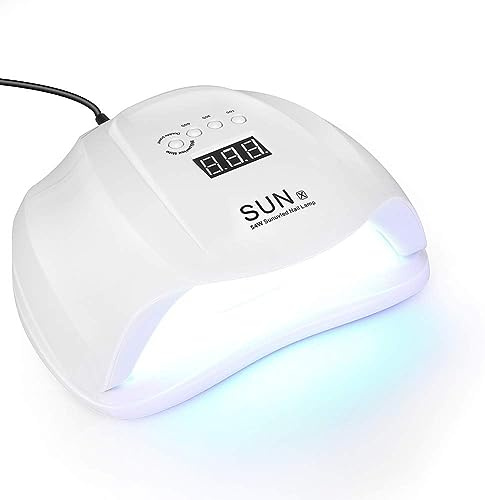 Sun Lampada per asciugatura unghie da 54 W, LED UV con 36 luci e sensore automatico e 4 timer