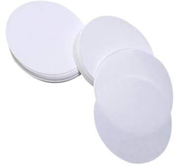 ROMISBABA 100stücke Filterpapier Weiss Qualitatives Filterpapier Mit Mittlerer Durchflussrate Scheibenfilterpapier