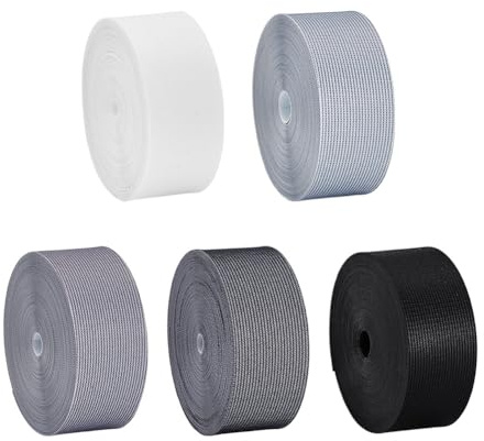 AHANDMAKER Cinta de sellado térmico de 5 colores de tela de 27 yardas impermeable termoadhesiva de sellado de costuras de 0.8 pulgadas Cinta de reparación adhesiva de fusión en caliente Cinta de