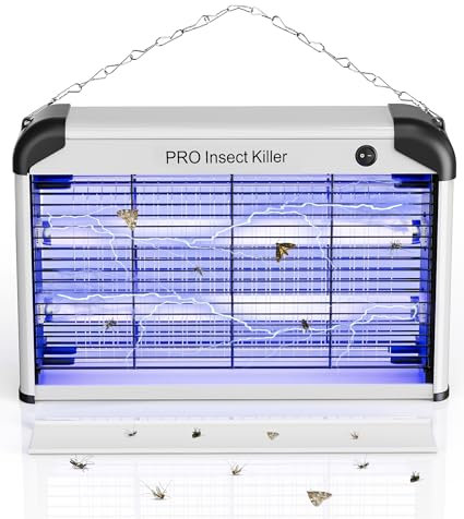 Spectracide 2400V Piège à Insectes Volants Efficace, 20W Lampe Electrique Anti Moustique Puissant, UV Tueur de Moustiques Interieur pour Cuisine Salon Restaurant Fermes Entrepôts Hôpitaux