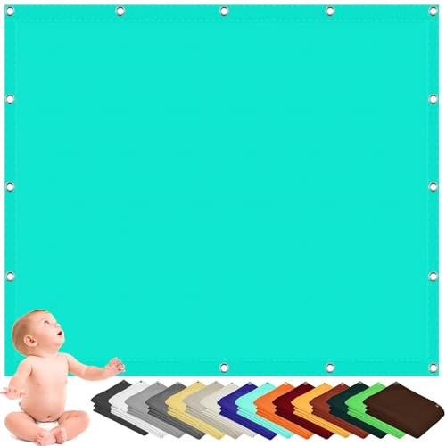 Vela Ombreggiante Rettangolare 3 x 4 m Poliestere 200 G/M² Impermeabile, Protezione per La Privacy Tenda a Vela Parasole, Parasole per Esterno, Giardino, Piscina, Blu Cielo