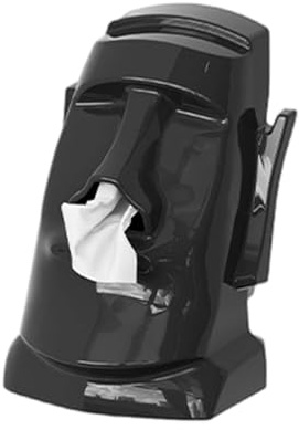 Decorative Tissue Box, Easter Island Statue Tissue Box, Sunglasses Holder, Headphone Stand for Home, Office, Living Area