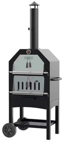 Cucina a Legna con Forno con Ripiani Cassetto Raccoglipolvere Stufa a Legna Economica per Cucinare Forno Multifunzione Adatto per Campeggio e Attività All'aperto