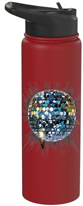 Disco Ball Vintage Retro House Disco Ball Cool Party Stainless Steel Insulated Water Bottle
