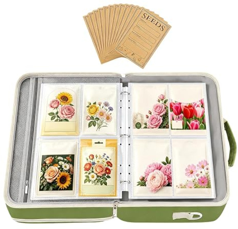 Generico Buste Portasemi Organizer Portatile e Riutilizzabile con Buste