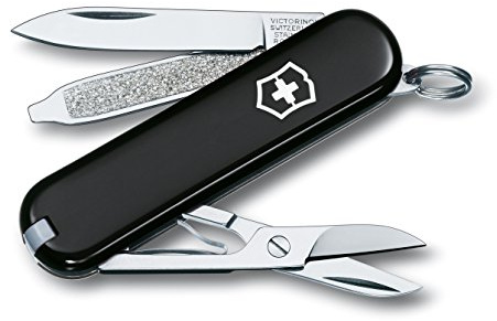 Victorinox Swiss Army Classic SD Pocket Knife, Black, 58mm