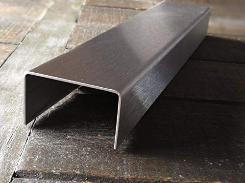 Winkelprofil Edelstahl, 2000mm Kantenschutz aus Edelstahl 25x30x25 mm Schenkelinnenmaß aus Edelstahl k240 geschliffen 1,5 mm stark Kabelabdeckung Boden V2A, U-Winkelblech,
