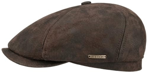 Stetson McCook Schirmmütze Vintage Ledercap Damen und Herren Sommer Winter