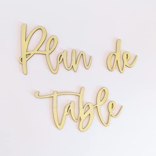 Te Whaka | Plan de table mariage - decoration mariage table | Mot en bois DIY - Decoupe laser | 30 x 20 cm | mariage decoration, lettre en bois, alternative stickers plan de table