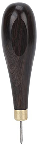 HOHXFYP Poin?on Losange de 3 mm,Poin?on de Couture en Cuir de Bois de Santal Rouge Durable,Outil de Couture en Cuir en Forme de Losange pour Pincer,Coudre et Coudre Le Cuir