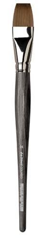 da Vinci, COLINEO Kurzstielig, Aquarellpinsel, Synthetikfasern, Künstlerpinsel, Aquarellmalerei, flüssige Acrylfarben, Made in Germany, Flach, Größe 24