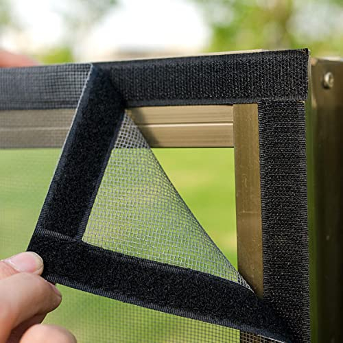 Insektenschutzgitter Mesh Indoor Anti-Fliegen-Vorhang Tüll Sommer Unsichtbar Anti-Moskito Waschbar Anpassen Fenster Moskitonetz-50CM,Breite 160CM