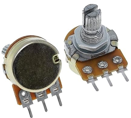 50PCS WH148 B1K B2K B5K B10K B20K B50K B100K B500K 3Pin 15mm Shaft Amplifier Dual Stereo Potentiometer 1K 2K 5K 10K 50K 100K 500K (Size : 20K Ohm)